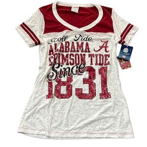 Soffe womens Alabama crimson tide burnout tee nwt